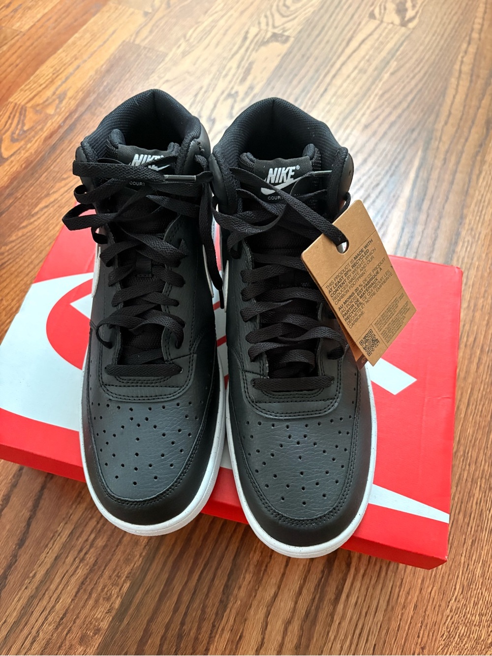 Nike Men’s Black & White High-Top Sneakers